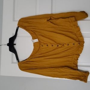 Cropped off shoulder shirt